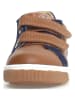 Naturino Leder-Sneakers "Caleb" in Dunkelblau/ Hellbraun
