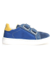 Naturino Leren sneakers "Pinn" blauw/geel