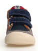 Naturino Leren sneakers donkerblauw/mosterdgeel/grijs