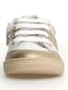 Naturino Leder-Sneakers in Gold/ Weiß