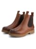 TRAVELIN' Leder-Chelsea-Boots "Agder" in Hellbraun