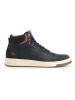 TRAVELIN' Leren sneakers "Durham" donkerblauw