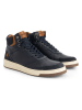 TRAVELIN' Leren sneakers "Durham" donkerblauw