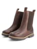 TRAVELIN' Leren chelseaboots "Ferring" bruin