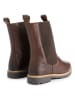TRAVELIN' Leren chelseaboots "Ferring" bruin