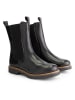 TRAVELIN' Leder-Chelsea-Boots "Forsand" in Schwarz
