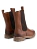 TRAVELIN' Leren chelseaboots "Forsand" lichtbruin
