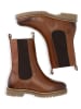 TRAVELIN' Leren chelseaboots "Forsand" lichtbruin