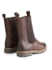 TRAVELIN' Leren chelseaboots "Forsand" bruin