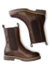 TRAVELIN' Leren chelseaboots "Forsand" bruin