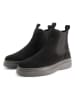TRAVELIN' Leren chelseaboots zwart