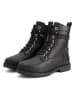 TRAVELIN' Leren boots "Kafjord" zwart