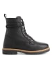 TRAVELIN' Leren boots "Kongsmark" zwart