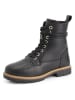 TRAVELIN' Leren boots "Kongsmark" zwart