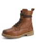 TRAVELIN' Leder-Boots "Kongsmark" in Hellbraun