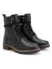 TRAVELIN' Leren boots "Kvinlog" zwart