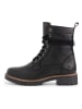 TRAVELIN' Leder-Boots "Kvinlog" in Schwarz