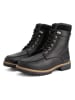 TRAVELIN' Leren boots "Langstrand" zwart