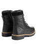 TRAVELIN' Leren boots "Langstrand" zwart