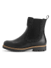 TRAVELIN' Leren chelseaboots zwart