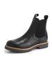 TRAVELIN' Leder-Chelsea-Boots "Randers" in Schwarz