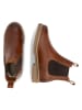 TRAVELIN' Leren chelseaboots "Ringsaker" lichtbruin