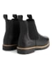 TRAVELIN' Leren chelseaboots zwart