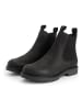 TRAVELIN' Leder-Chelsea-Boots in Schwarz