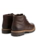 TRAVELIN' Leren veterschoenen bruin