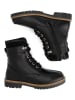 TRAVELIN' Leren boots "Tronstad" zwart