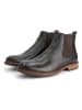 TRAVELIN' Leren chelseaboots zwart