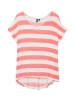 Vero Moda Shirt in Koralle/ Weiß