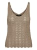 Vero Moda Top dzianinowy w kolorze khaki