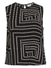 Vila Bluse in Schwarz/ Beige