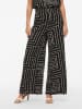 Vila Hose in Schwarz/ Beige