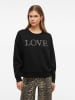 Vila Sweatshirt in Schwarz