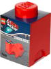 LEGO Opbergbox "Brick 1" rood - (B)12,5 x (H)18 x (D)12,5 cm