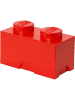 LEGO Pojemnik "Brick 2" w kolorze czerwonym - 25 x 18 x 12,5 cm