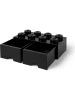 LEGO Schubladenbox "Brick 8" in Schwarz - (B)50 x (H)18 x (T)25 cm