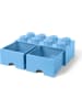 LEGO Ladebox "Brick 8" blauw - (B)50 x (H)18 x (D)25 cm