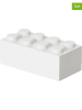 LEGO 3-delige set: opbergboxen "Mini 8" wit - (B)9,2 x (H)4,3 x (D)4,6 cm