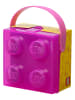 LEGO Pojemnik "Brick 4" w kolorze fioletowym na lunch - 16,5 x 11,6 x 17,3 cm