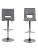 Actona 2er-Set: Barhocker "Sylvia" in Grau - (B)41,5 x (H)115 x (T)52 cm