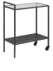 Actona Servierwagen "Seaford" in Schwarz - (B)60 x (H)75 x (T)30 cm