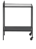 Actona Wózek "Seaford" w kolorze czarnym do serwowania - 60 x 75 x 30 cm