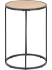 Actona Beistelltisch "Seaford" in Schwarz/ Wildeiche - (H)55 x Ø 40 cm