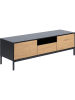 Actona TV-Bank "Seaford" in Wildeiche/ Schwarz - (B)140 x (H)45 x (T)40 cm