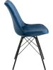 Actona 2-delige set: eetkamerstoelen "Eris" blauw - (B)48,5 x (H)85,5 x (D)54 cm