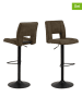 Actona 2er-Set: Barhocker "Sylvia" in Oliv - (B)41,5 x (H)115 x (T)52 cm