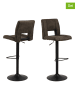 Actona 2er-Set: Barhocker "Sylvia" in Anthrazit - (B)41,5 x (H)115 x (T)52 cm